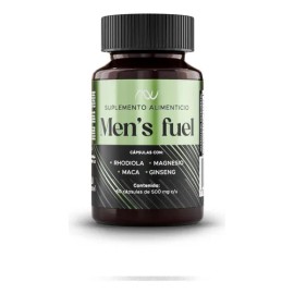 Rhodiola, L-arginina, Magnesio, Maca, Zinc, Vitamina B3 Y D3 Men's Fuel Cápsulas Nutrinova Energía Masculina, Rendimiento Físico Y Vitalidad Suplemento Natural Para Hombres
