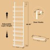 Churboro Over the Door Pantry Organizer Rack with 9 Adjustable