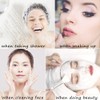 Disposable Shower Cap, Waterproof Transparent Plastic Shower Cap, Hair Protection