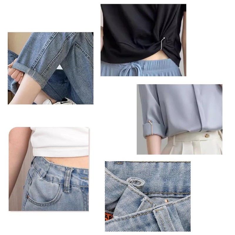 GUANGUAN Waist Adjustable Clip (Set of 6), Waist Buckle, Jeans,
