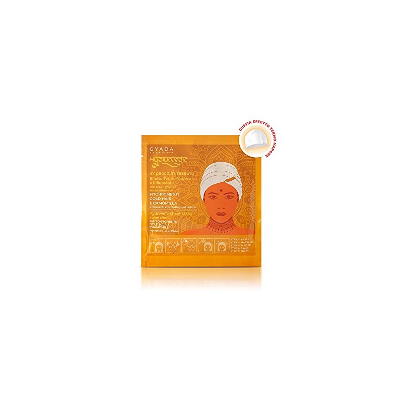 GYADA COSMETICS, Hyalurvedic Ayurvedic Reflective Gold Hair Packaging Protective and