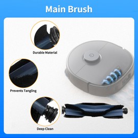 Replacement Parts Accessories Kit for Eufy X10 Pro OMNI Robot Vacuum,Main Side Brush HEPA Filter Mop Cloth Dust Bag Vacuum Kits for Home Cleaning