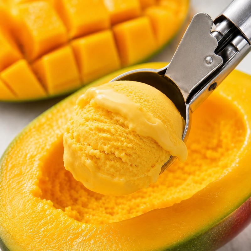 Stainless Steel Ice Cream Scoop, Metal Kitchen Utensil