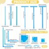 UNICRAFTALE 16Pcs Blue Book Binding Package Acrylic Bookbinding Templates Blue