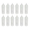 TrueCraftware-Set of 12 Squeeze Condiment Dispensing Bottles 8 oz Clear-