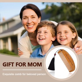 Unique Engraved Combs Gifts for Moms Birthday Gift from Daughter Son Good Morning Mom Comb Present for Mother Mom Christmas Gifts for Bonus Mom Stepmom Wooden Hair Comb with Tassel
