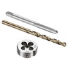 sourcing map Tap and Die and Drill Bit Set, M5