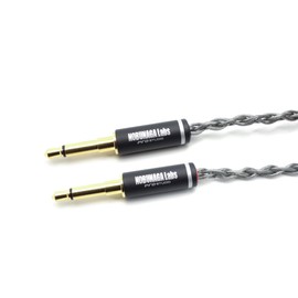 NOBUNAGA Labs Hiei NLC-HEI (0.17 inch (4.4 mm) 5 Pole Balanced/0.14 inch (3.5 mm) 2 Poles x 2) Copper Silver Alloy Conductor Lead Cable