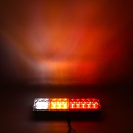 Truck Tail Lamp Set of 2 LED Left and Right 20 LEDs 12V 24V Truck Trailer Light Truck LED Tail Light Turn Signal Brake (12V.24V)