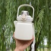 Insulated Water Bottle 650ML 304 Stainless Steel Straw Bottle for