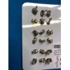 Claire’s Nine Pairs Of Claire's Gold tone Stud Seashell And