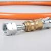 Gas quick coupling adapter to gas stove, gas grill or