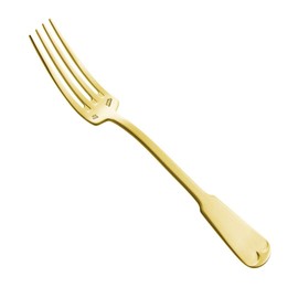 Lutesse Classic Satin Gold Dinner Fork Antibacterial