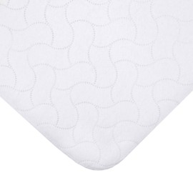 American Baby Company Waterproof Flat Reusable Multi-use Pad Protector, Quilt-Like Multi-use Protective Mattress Pad Cover for Babies, Adults and Pets, White, 18" x 27"