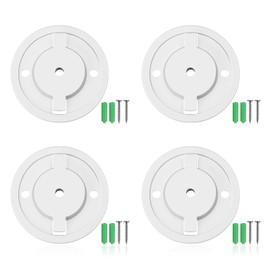 Smart Camera Wall Mounting Base with Screws,4 Pack Monitor Wall Mount Small Floating Shelf Compatible with Tapo C200 Compatible with TP-Link C210,White Universal Baby Monitor Wall Mounting Base,55mm