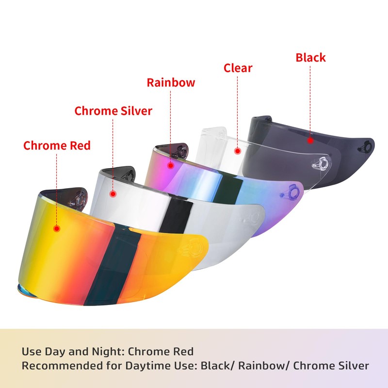 JQF Gear WS-607 Full Face Motorcycle Helmet Visor Shield Replacement