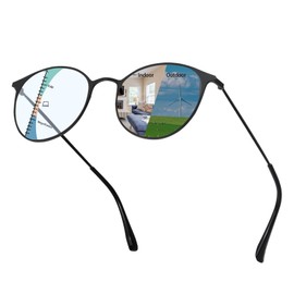 KISSOUL Multifocal Progressive Reading Glasses for Women Men Transition Photochromic Readers Blue Light Glasses