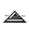 Beslands Triangular Ruler for Carpentry, Circular Saw Ruler, 7.1 x