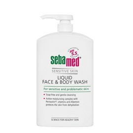 Sebamed Sensitive Liquid Face & Body Wash 1L