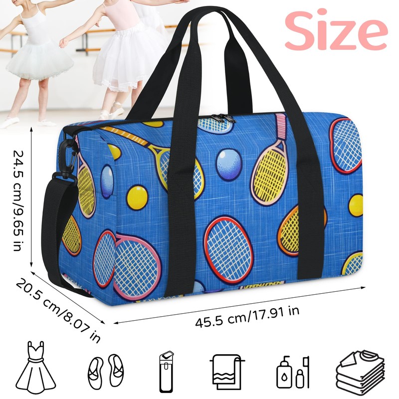 Sports Duffle Bag, Small Gym Bags With Zipper, Ballet Dance