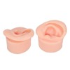 1 Pair Piercing Practice Ear Model Novice Soft Silicone Flexible