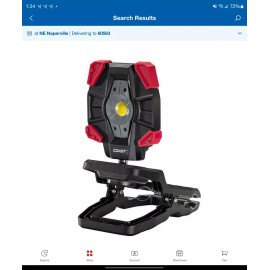 Coast 1718620 Rechargeable 3900 Lumens Clamp 3-Mode 16-Hour Work Light - NEW