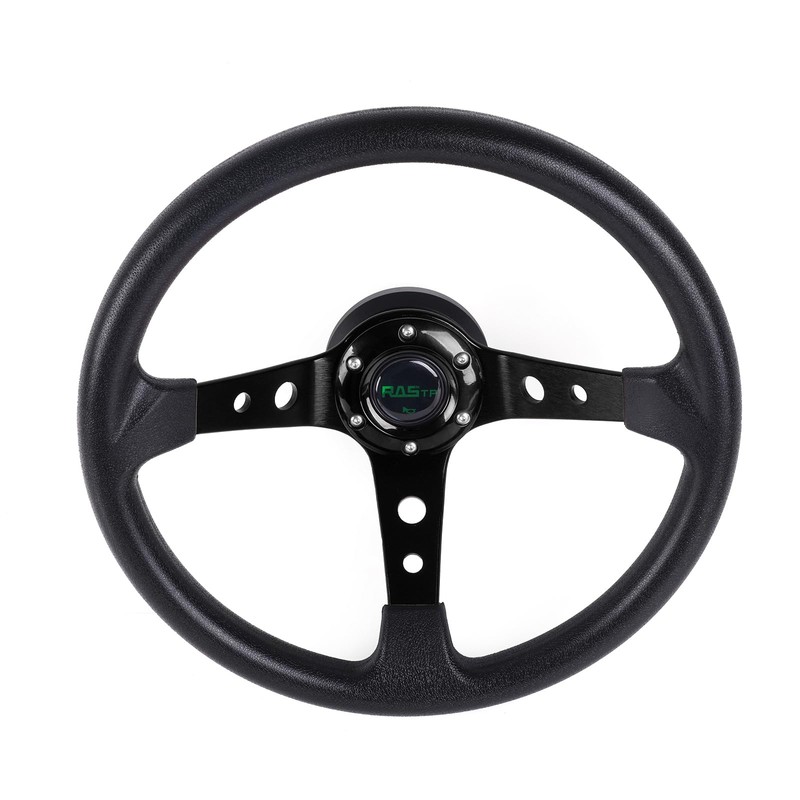 RASTP Deep Dish Steering Wheel With Short Hub Adapter Boss