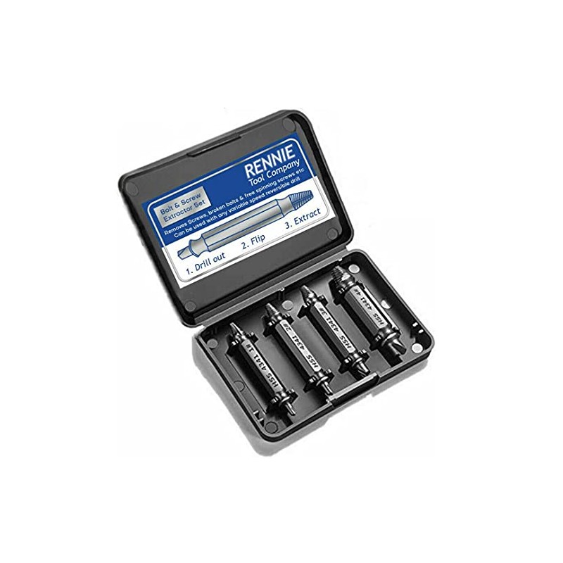Rennie Tools - HSS Damaged Screw/Bolt Remover and Extractor Set.