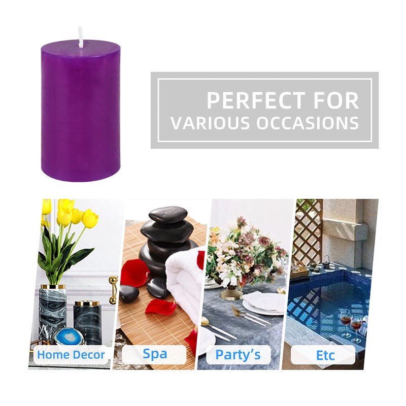 Jeco “2” Diameter by 3” Purple Pillar Candle,CPZ-2310