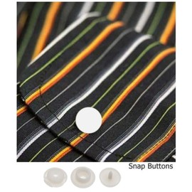 HappyHome 12mm White Snap Button 100 Pairs Plastic Plus Naps (White)