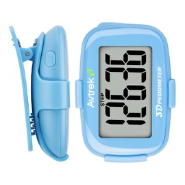 AVTREK Precise 3D Pedometer Mini Pedometer for Walking or Running Outdoor Hiking Activities