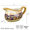 Pfaltzgraff Villa Della Luna Italian Scroll Stoneware Large Gravy Boat,