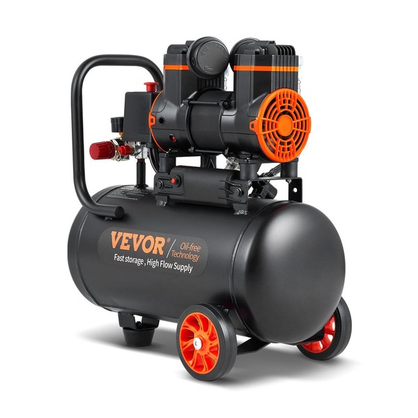 Air Compressor 4.8 Gallon 900W 2.2 CFM@ 90PSI 70 dB