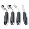 4 Pcs Adaptive Utensils, 45° Angled Built Up Utensils for