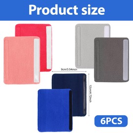 JAWUZ Pack of 6 Cpap Belt Covers, Belt Pads for Cpap with Velcro Fastening, Cpap Comfortable Face Pads for Reducing Cheek Red Spots and indentations, Cpap Accessories (Blue/Grey/Pink, B)