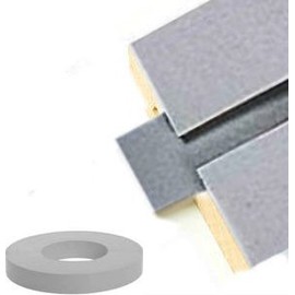 Gray Vinyl Insert for SLATWALL