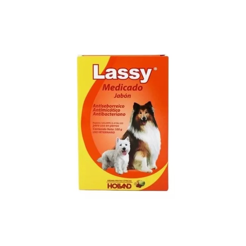 Holland Jabon Lassy Medicado 100g Holland Hongos Perro Inmedia