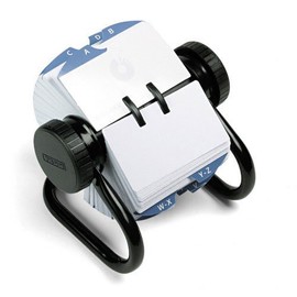 Rolodex : Open Rotary Card File Holds 500 2-1/4 x 4 Cards, Black -:- Sold as 2 Packs of - 1 - / - Total of 2 Each