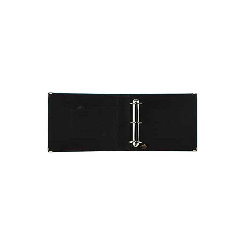 Pioneer T-12JF/CB Sewn Leatherette 3-Ring Binder 12"X12"-Bright Blue