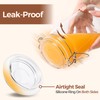 ComSaf Glass Jars with Airtight Lid Set of 3, Mason
