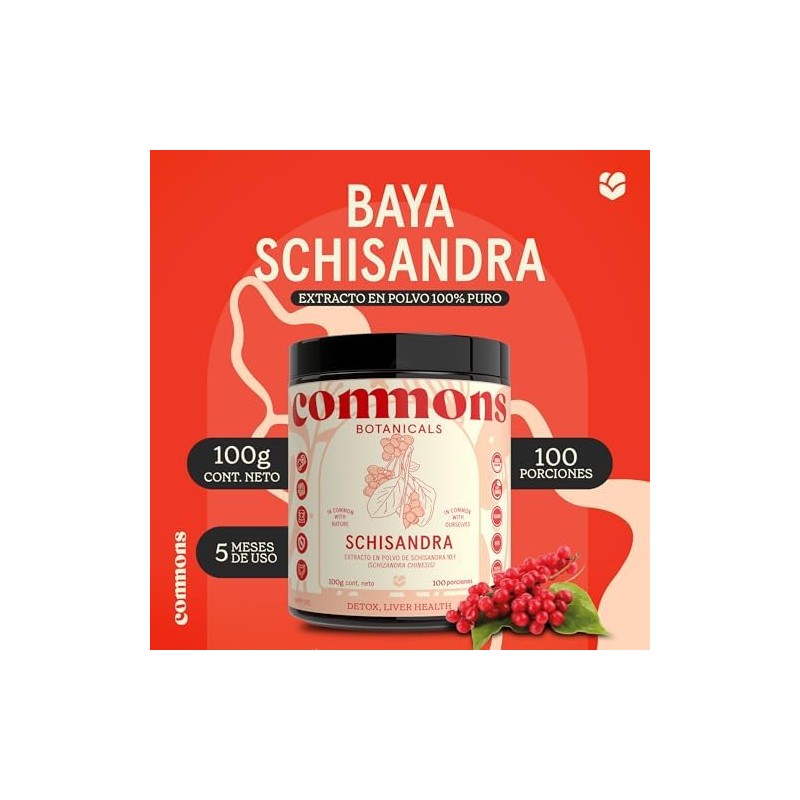 Commons Hongos Adaptógenos - Hongo de Baya Schisandra - Extracto