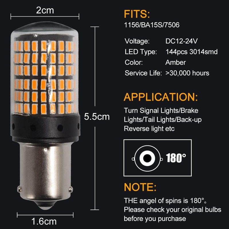 Biqing S25 Sequential Turn Signal DC12V LED Turn Signal Valve