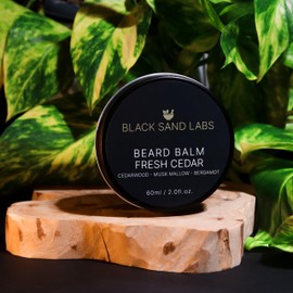 Beard Balm & Wax for Men – Nourishing Beard Conditioner and Moisturizer with Shea & Murumuru Butters, Beeswax, Jojoba & Argan Oils – Fine Beard Softening & Styling Balm (Fresh Cedar)