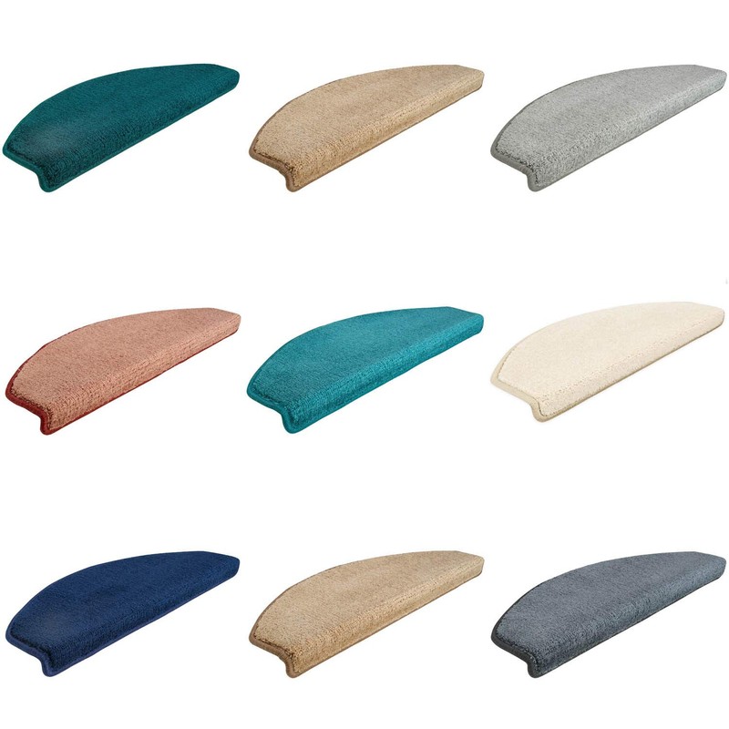 Kettelservice-Metzker Sweet Semicircular Stair Mats in Various Colours Light Grey
