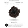 PARXITN Chignon Hairpiece Curly Bun Scrunchie Hair Extension Synthetic Updo