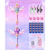 Uregoio 2 Pack Princess Bubble Wands Machine for Girls with