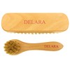 DELARA Two Small Wooden Handled Brushes With Natural Bristles, 1