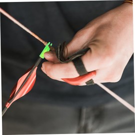 Mikinona 20Pcs Outdoor Nock Tail Replacement for Archery Durable Arrow Accessories Lightweight and Smooth Design for Hunting and Archery Practice Transparent Blue Green White Yellow