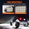MICTUNING Pure White LED Rock Lights 12Pods Underglow Underbody Under