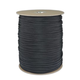 PARACORD PLANET | All Types of Black Parachute Cord – 550 Paracord, 250 FT Spool